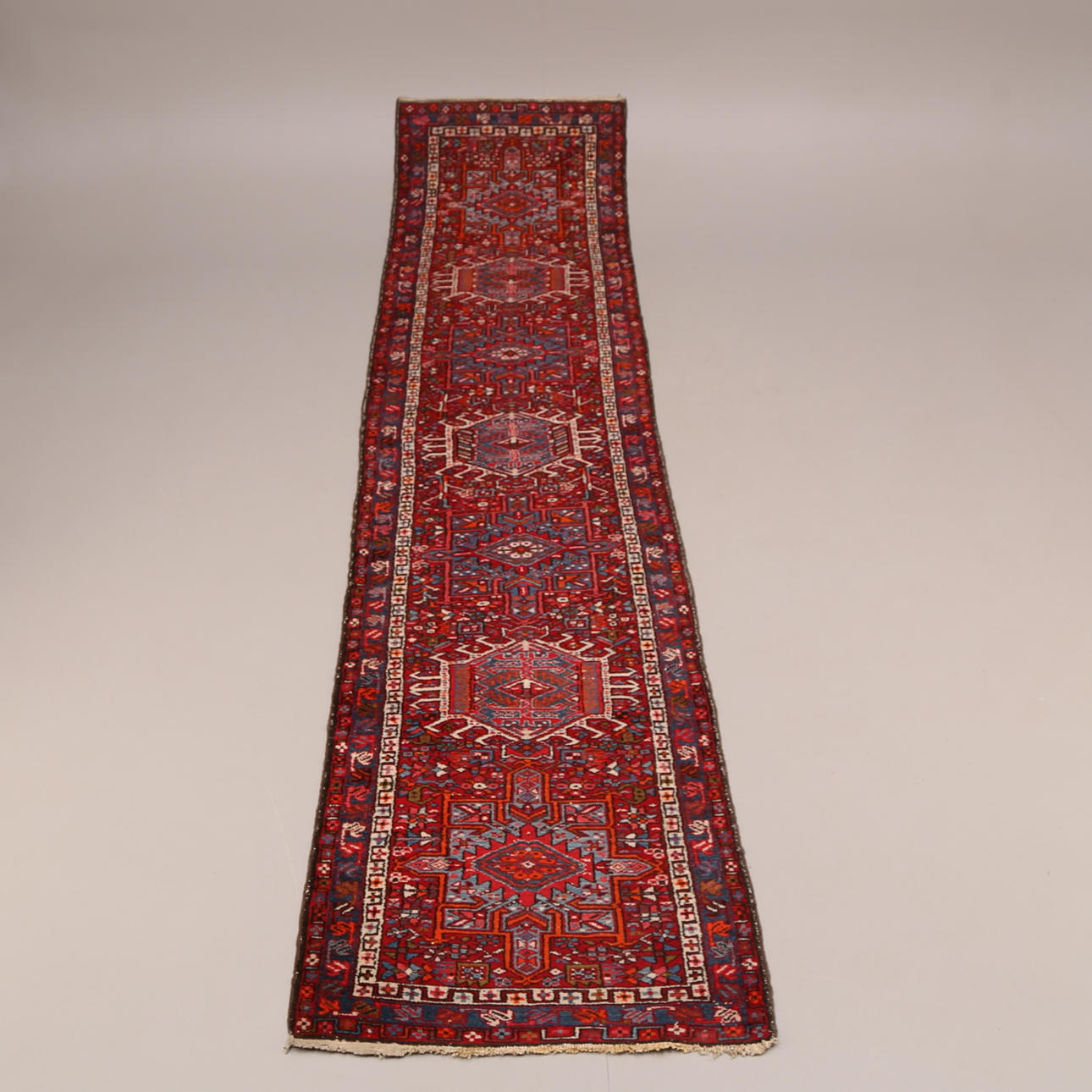 GALLERIMATTA, handknuten, orientalisk, 81 x 343 cm, 1900-tal.