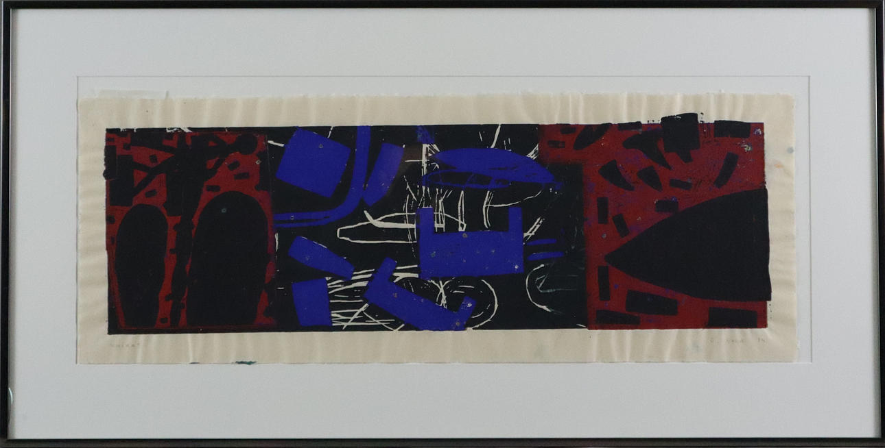 EDER, OTHMAR. - „Untitled“, 1994, farve træsnit på papir.