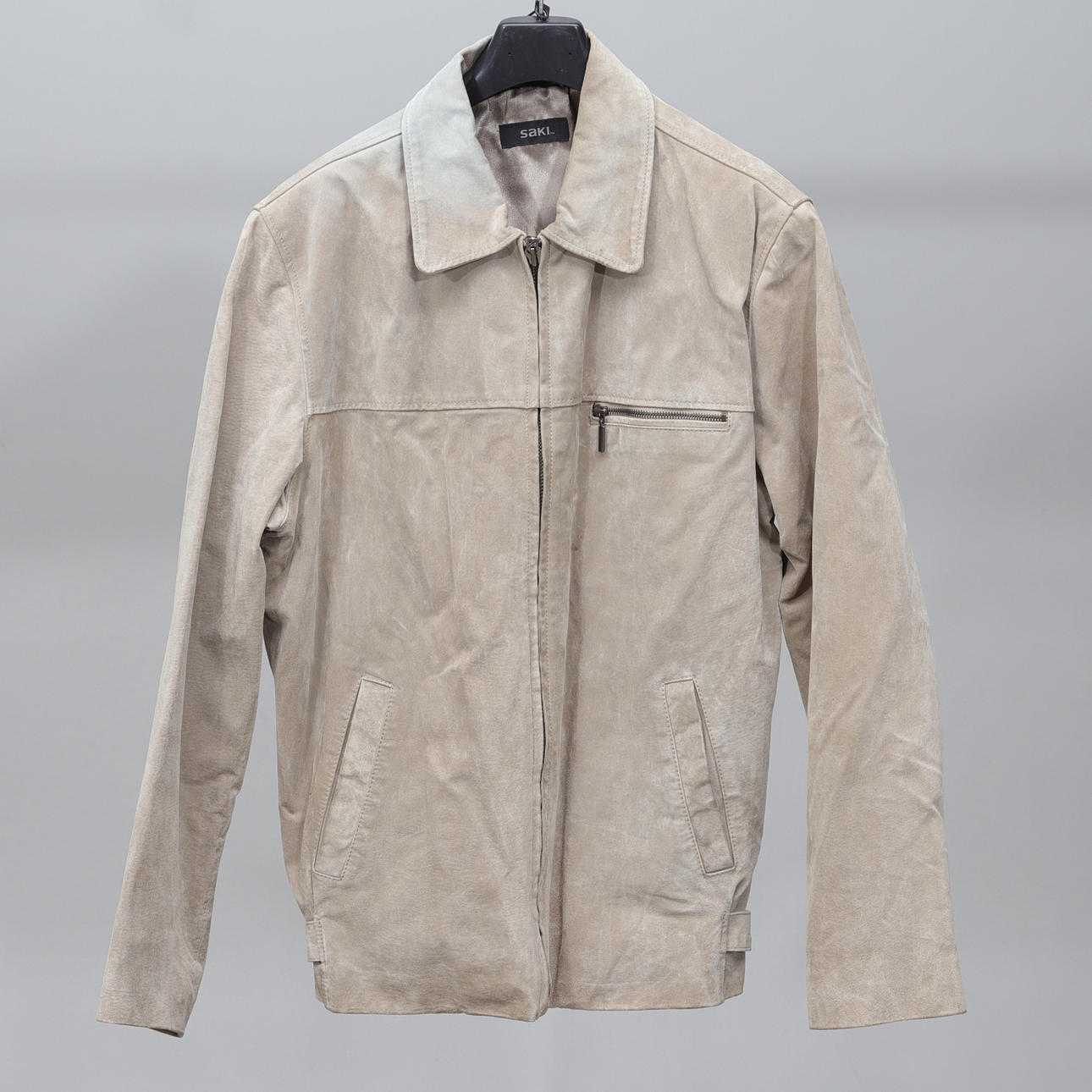 MEN'S SUEDE JACKET, Saki.