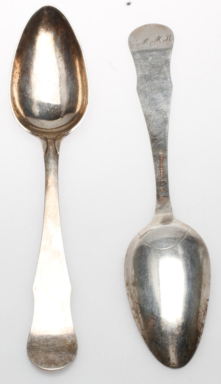 SKEDAR, ett par, silver, Fredrik Nymansson, Kristinehamn, 1829.