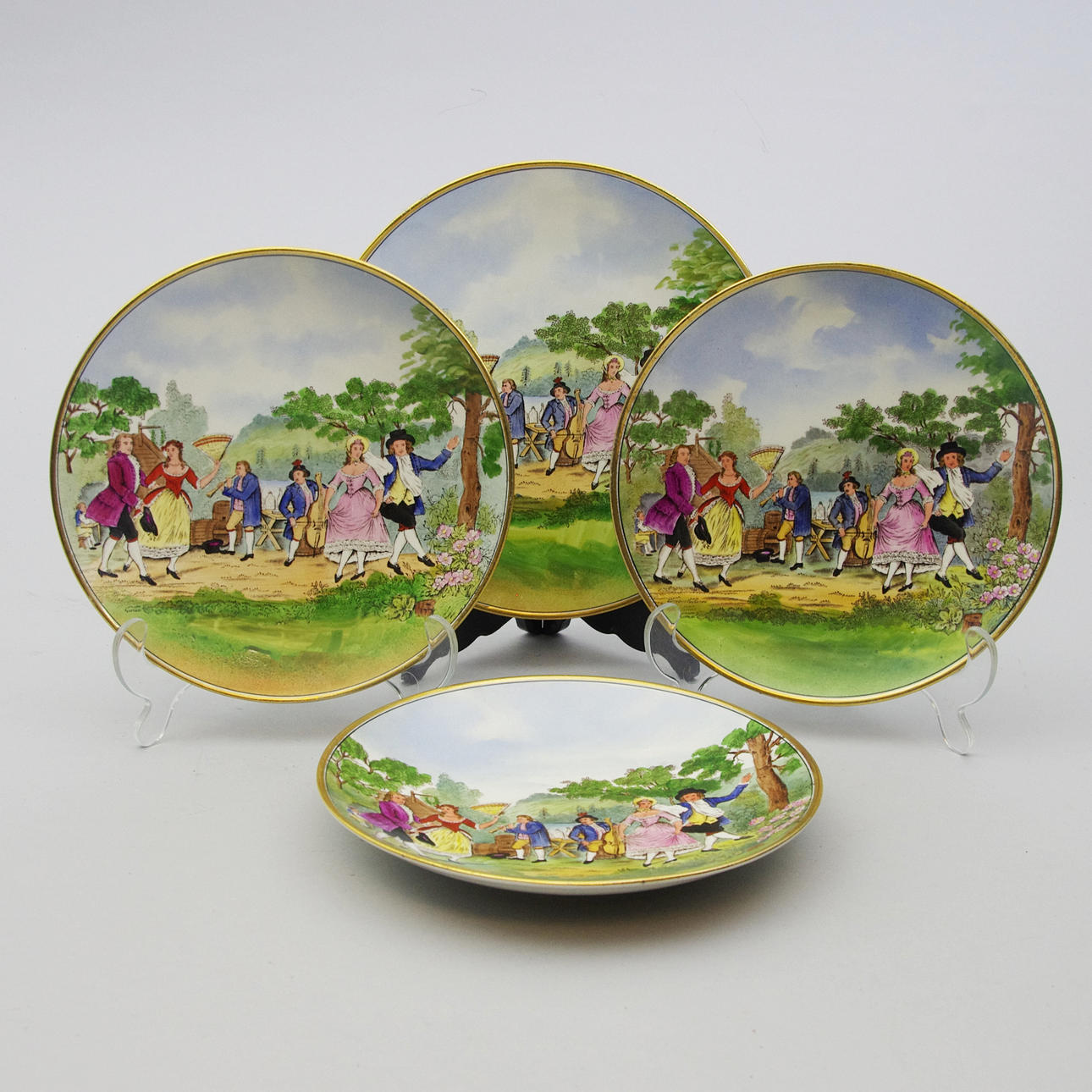 TALLRIKAR, 3+1 stycken, "Perl", Rörstrand.