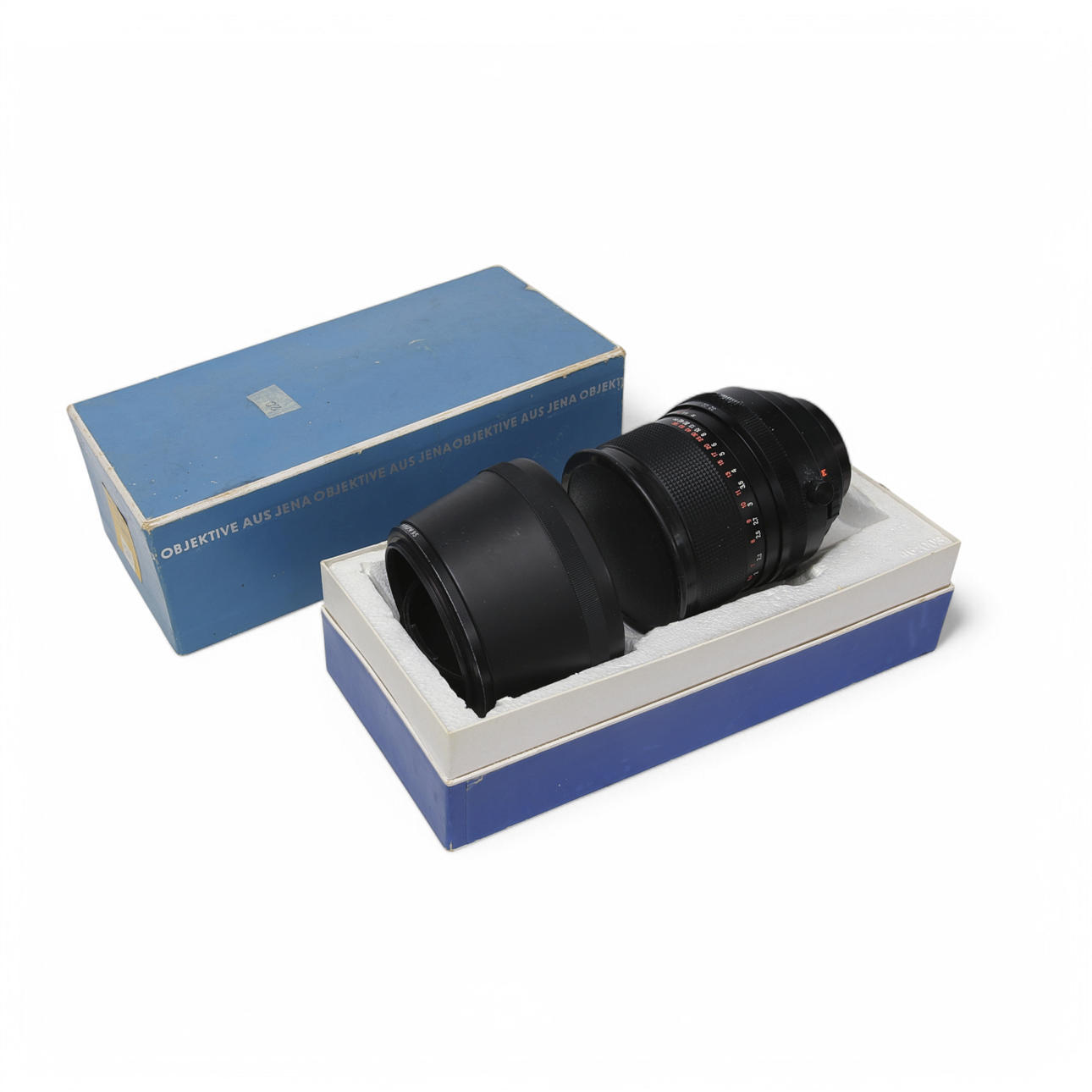 Carl Zeiss Sonnar 2.8/180 カメラレンズ 入れ物付き LENS JENA, SONNAR 2.8/180 Carl Zeiss Jena DDR in box Lens. Photo
