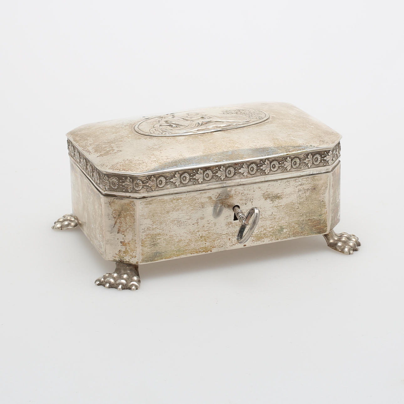 ASK, silver, Emil Gerike, Tyskland, 1800-tal, vikt 386 gram.