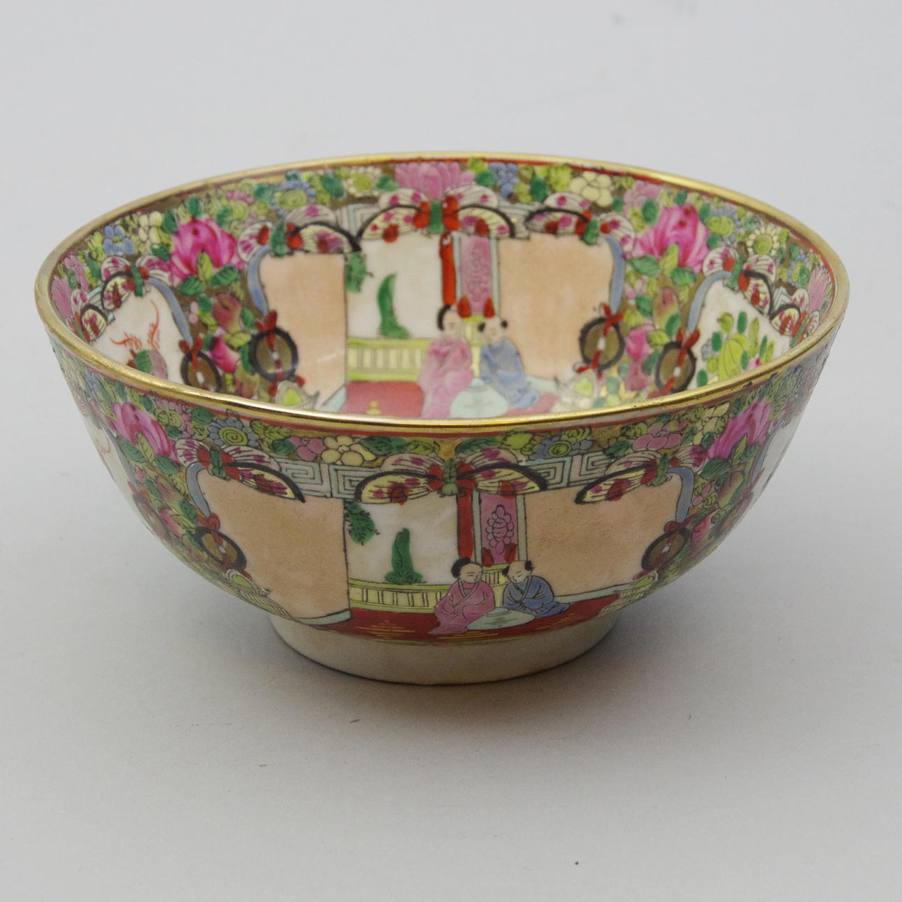 SKÅL, porslin, Kanton, Kina, 1800-1900-tal.