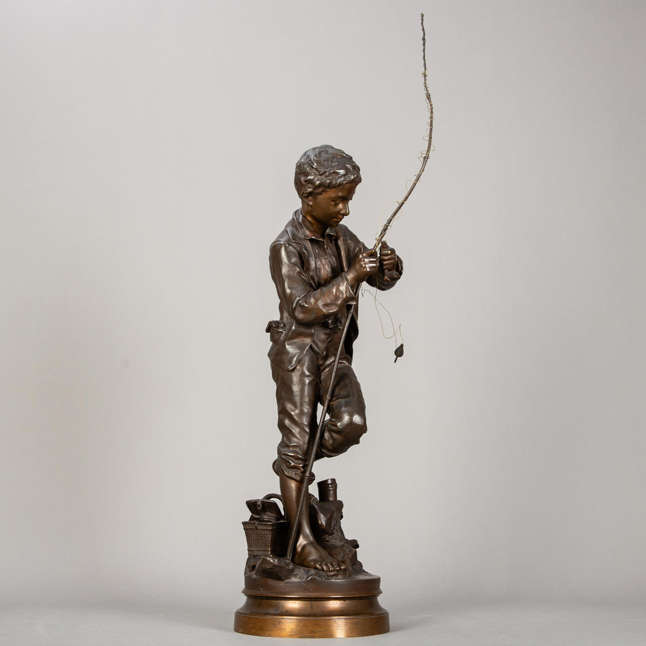 EUGENE D'ASTANIÈRES (1841-1917). Le jeune Pecheur.