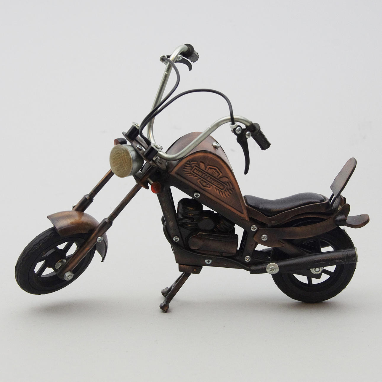 SKULPTUR, motorcykel Harley Davidson, plast/metall, samtida.