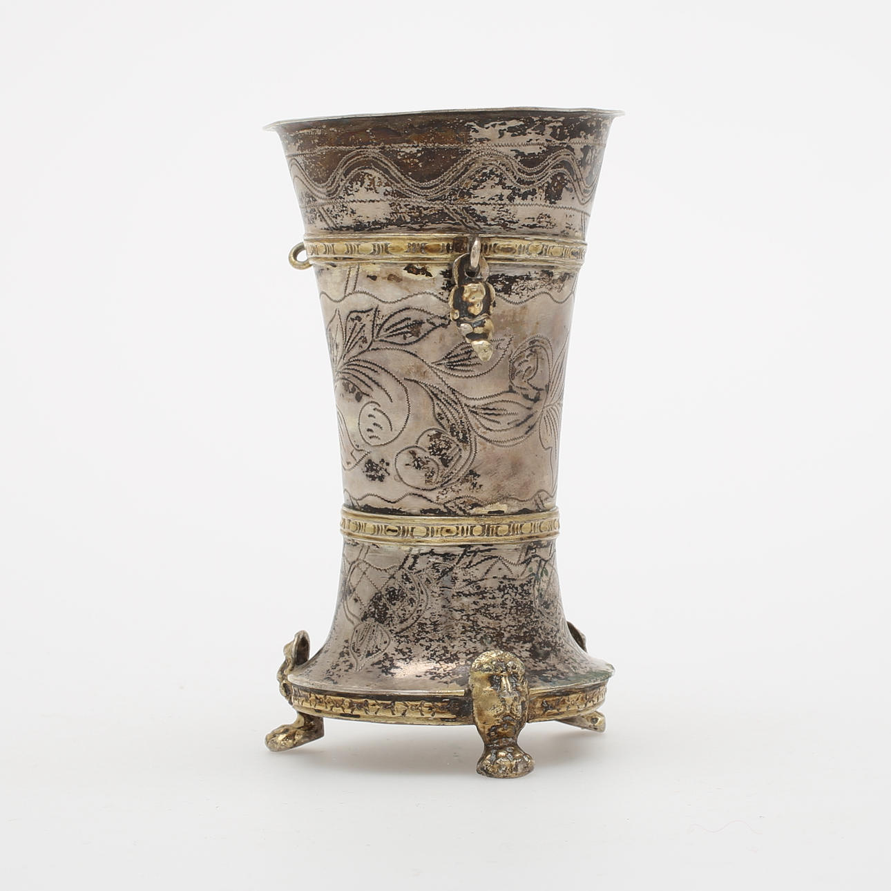 BÄGARE, silver, Olof Löfvander den äldre, Luleå 1759, vikt 137 gram.