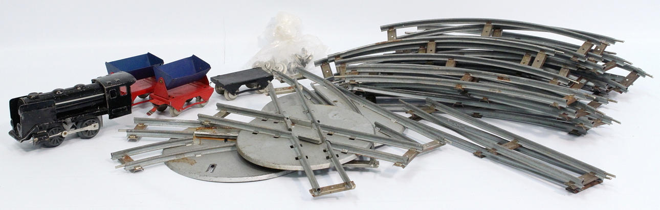 TÅGBANA, metall, 40-50 talet.