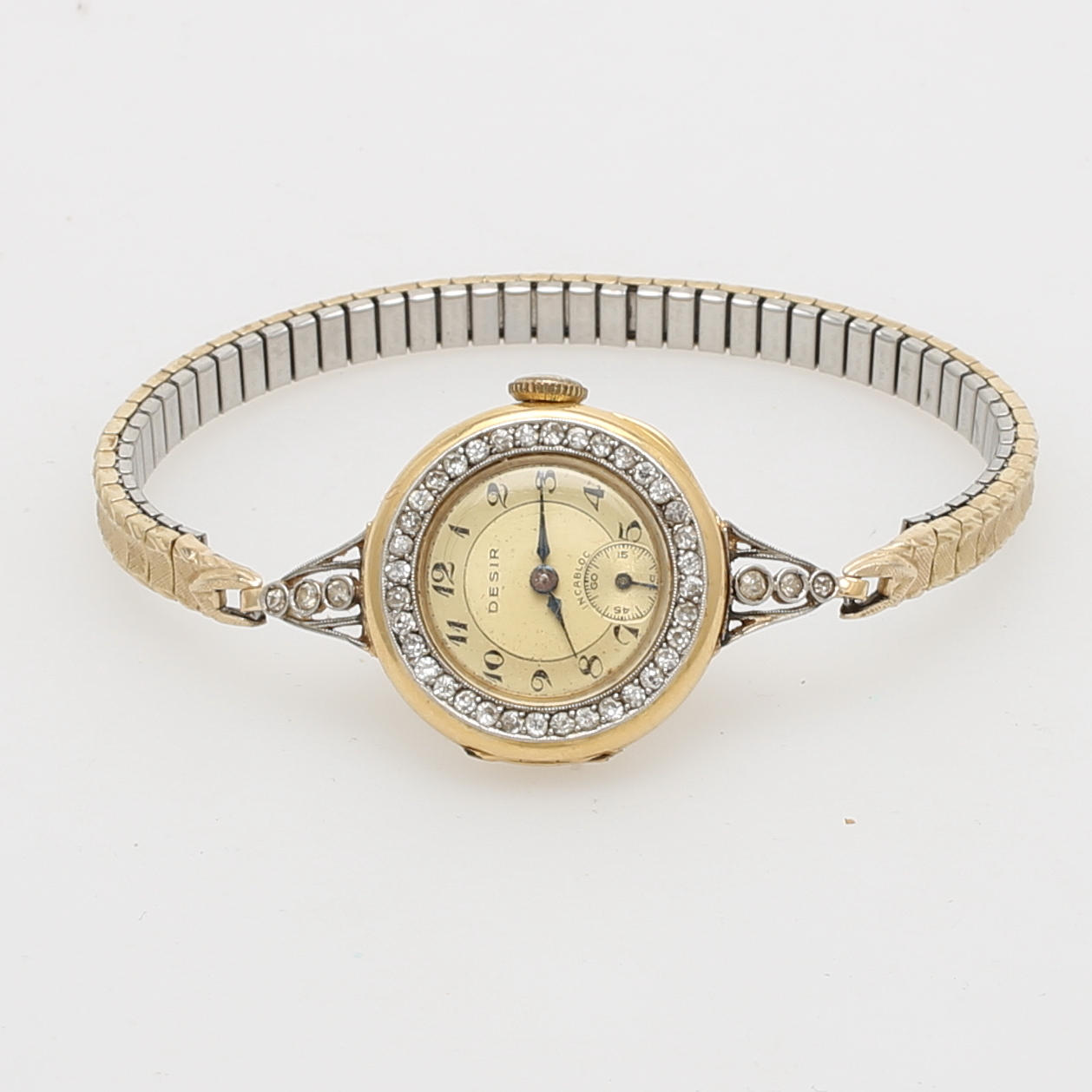 ARMBANDSUR, Desir, 18k guld med stenar.