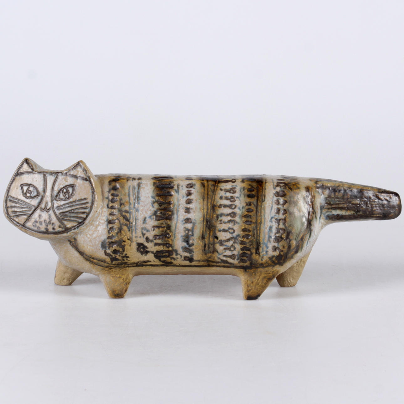 FIGURIN, stengods, "Katt" ur serien "Stora Zoo" Lisa Larson, Gustavsberg.