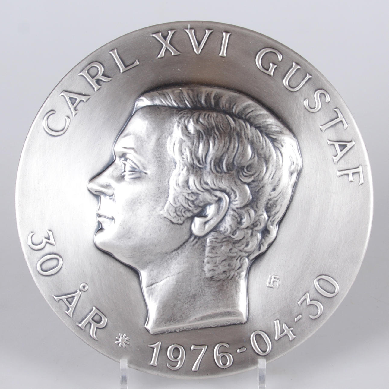 RELIEF, silver, Carl XVI Gustaf, Lagerströms Silver, 1976.