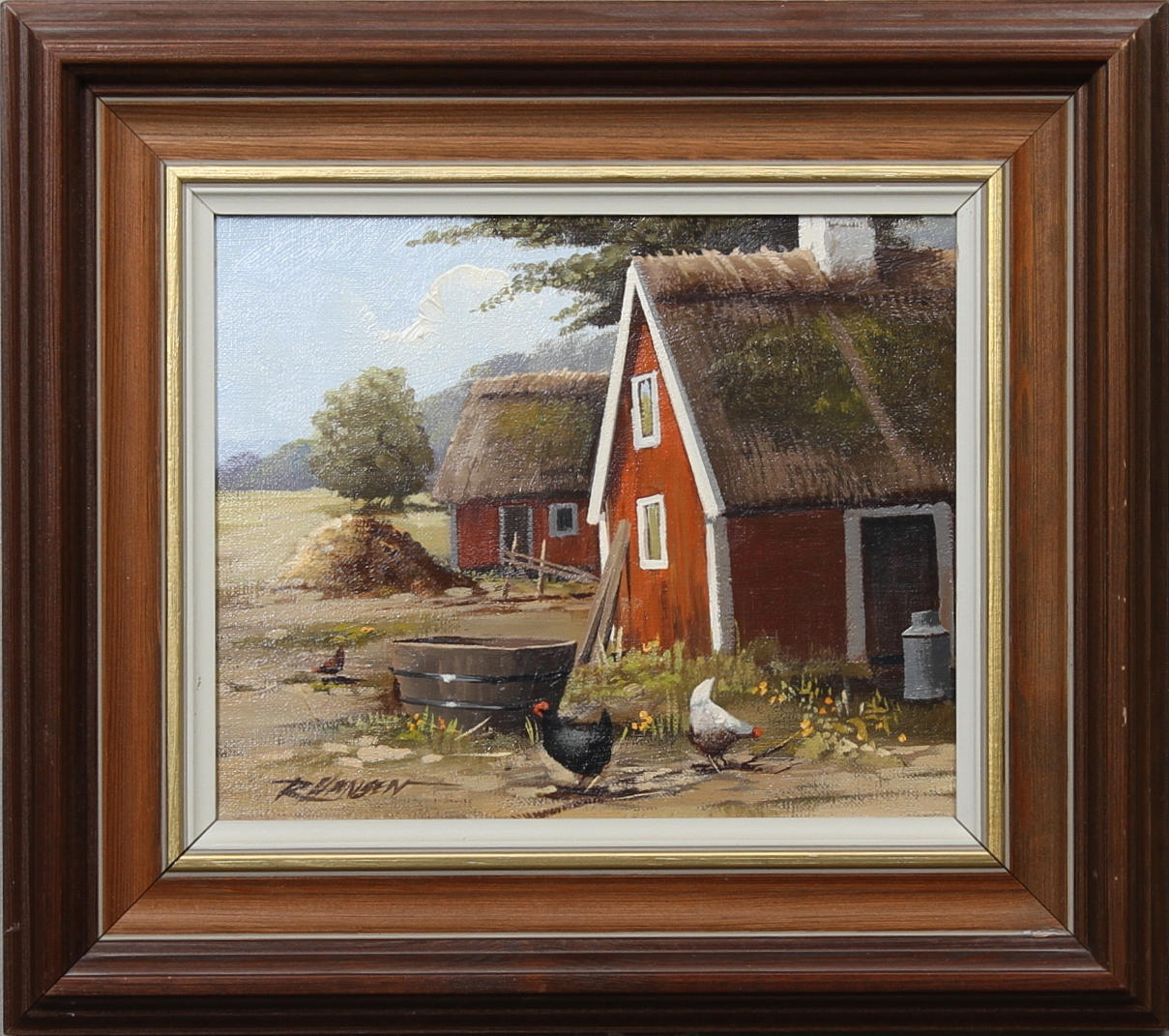 ROALD HANSEN, olja på duk, signerad.