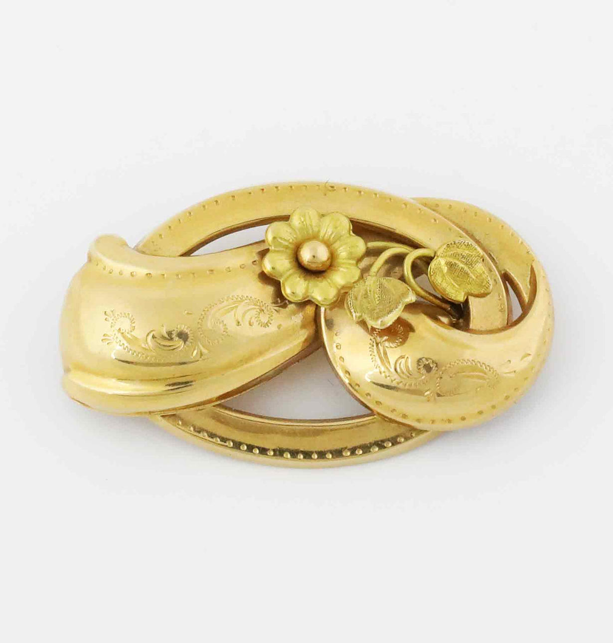 Eine Brosche, 18 Karat Gold, Stockholm, 1948.