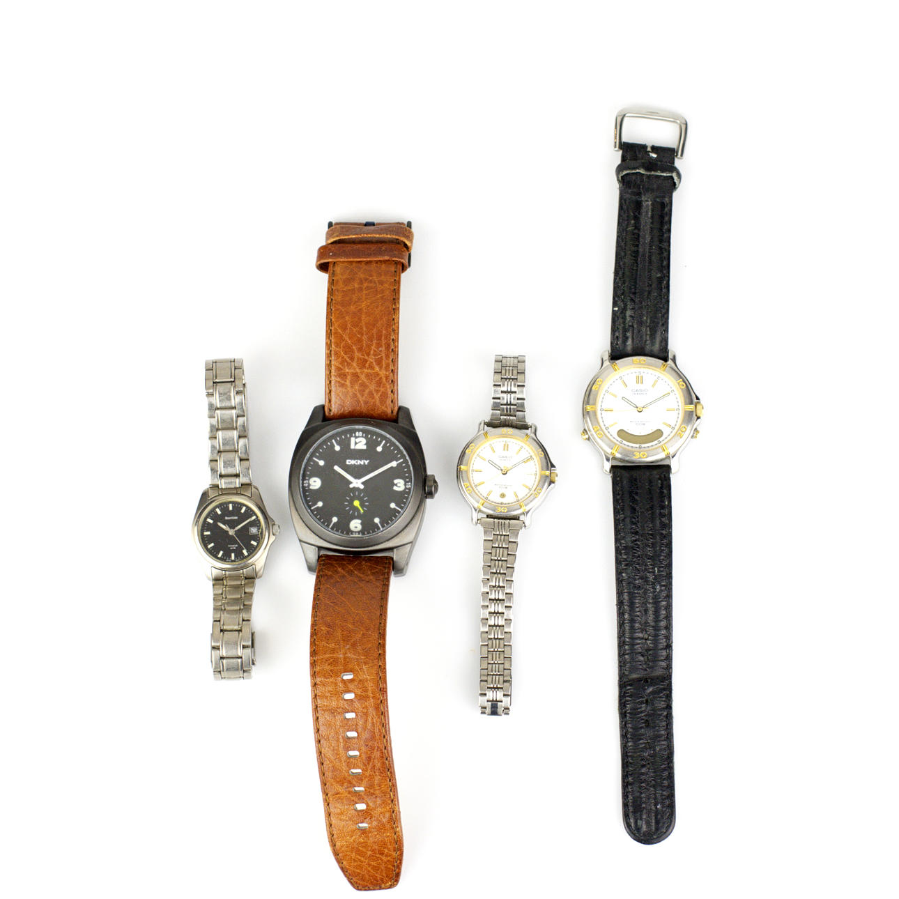 ARMBANDSUR, 4 st. quartz, bl.a. Casio, DKNY.