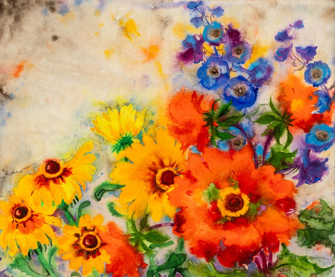 MARC VELTEN (1924-2018). Blumen.