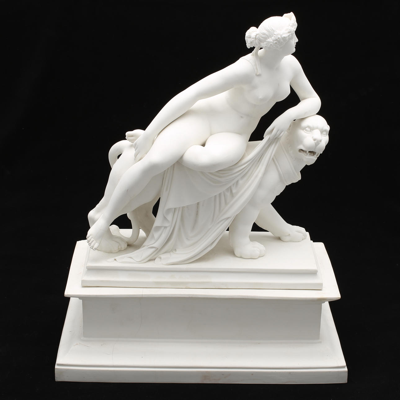 SKULPTUR/FIGURIN, parian, Gustavsberg 1860-90.