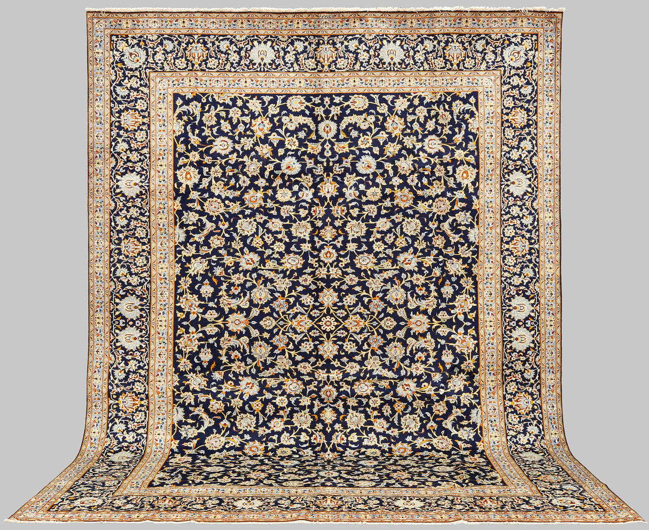 CARPET, Keshan, signed.