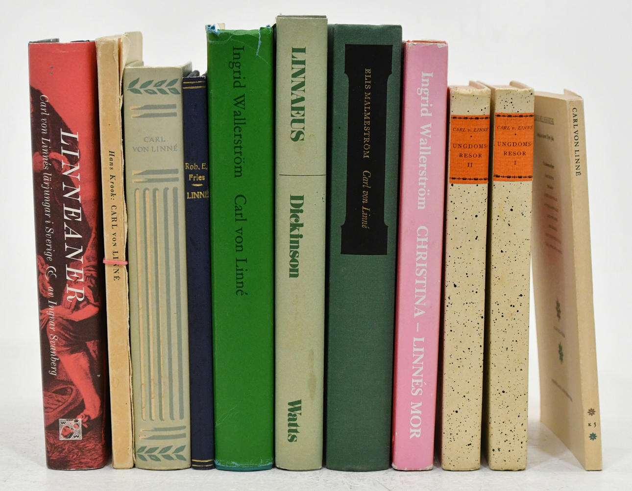 Carl von Linnaeus's books about him. 11 vol.