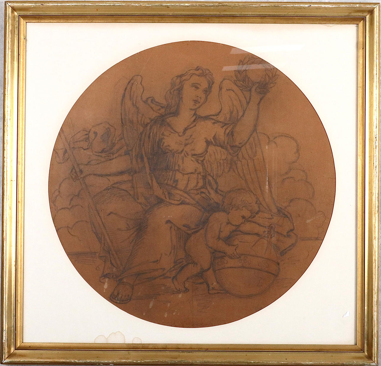 ARTISTA NO IDENTIFICADO. Dibujo, lápiz. Siglo XIX.