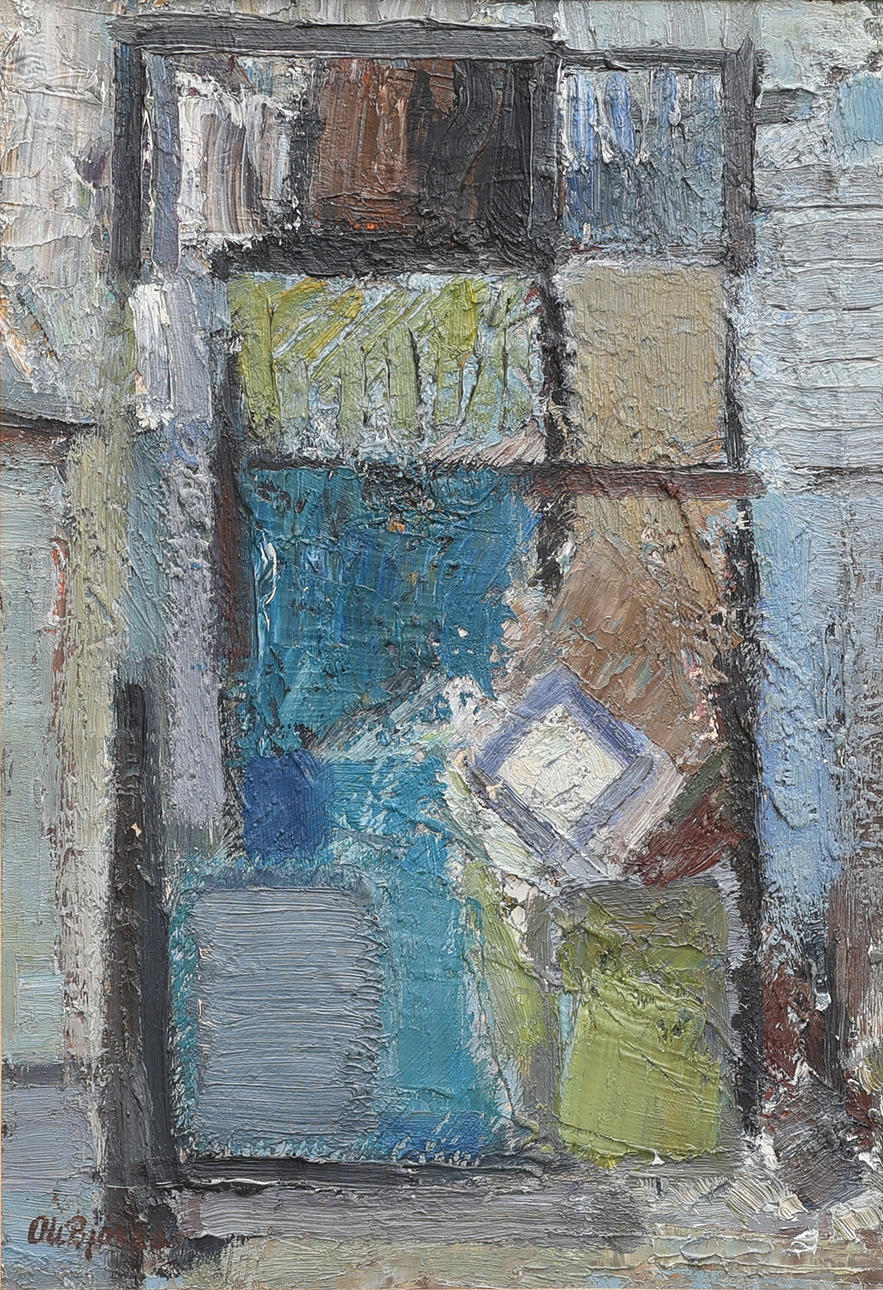 OLE BJØRN. ABSTRAKT KOMPOSITION, 1960.