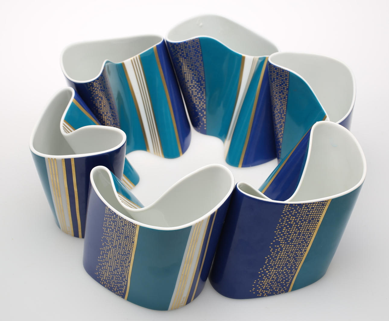 VASES, 6 pcs., Barbara Brenner, Rosenthal.