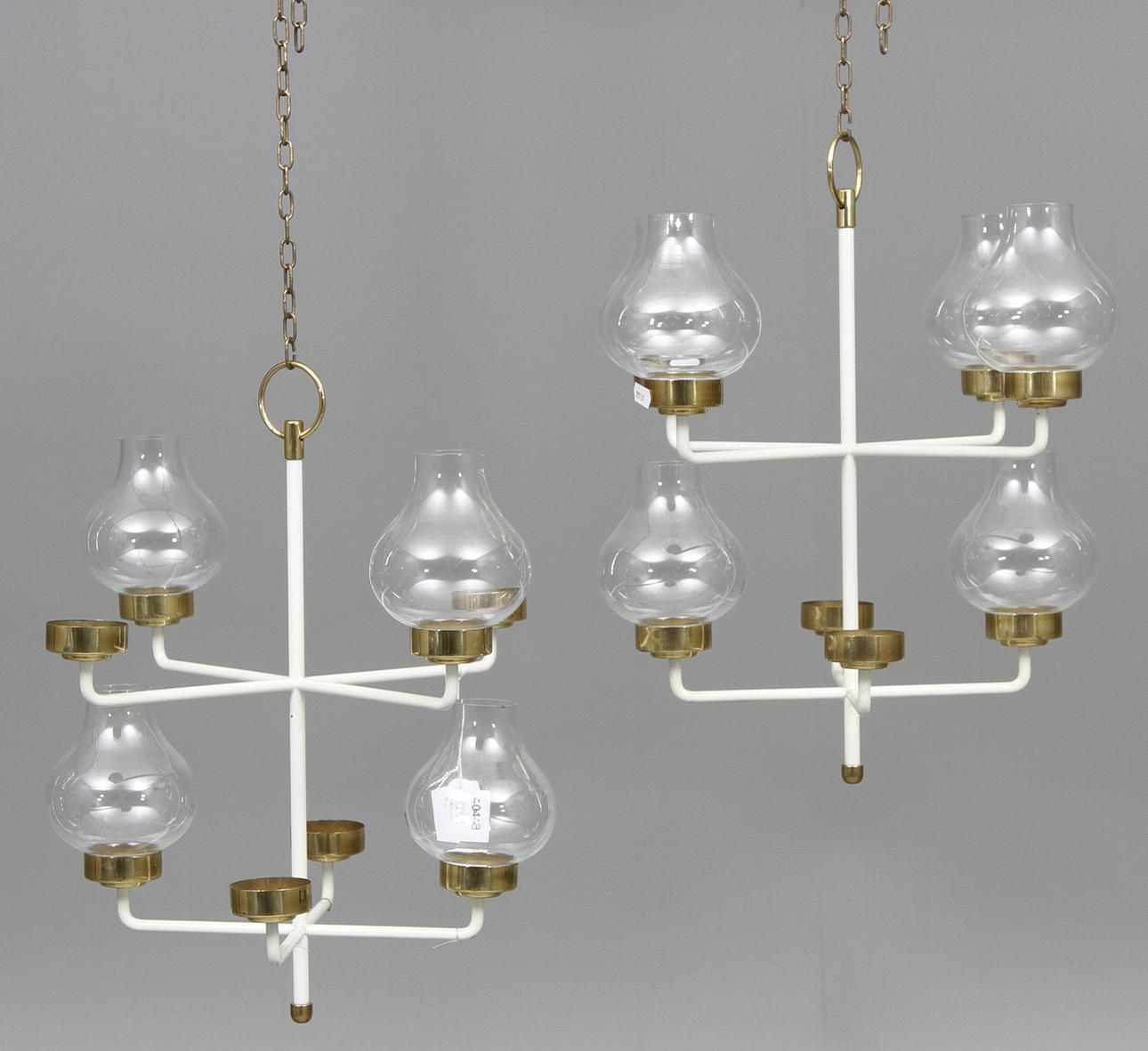 TAKKRONOR, ett par, metall, Ateljé Lyktan, Åhus.