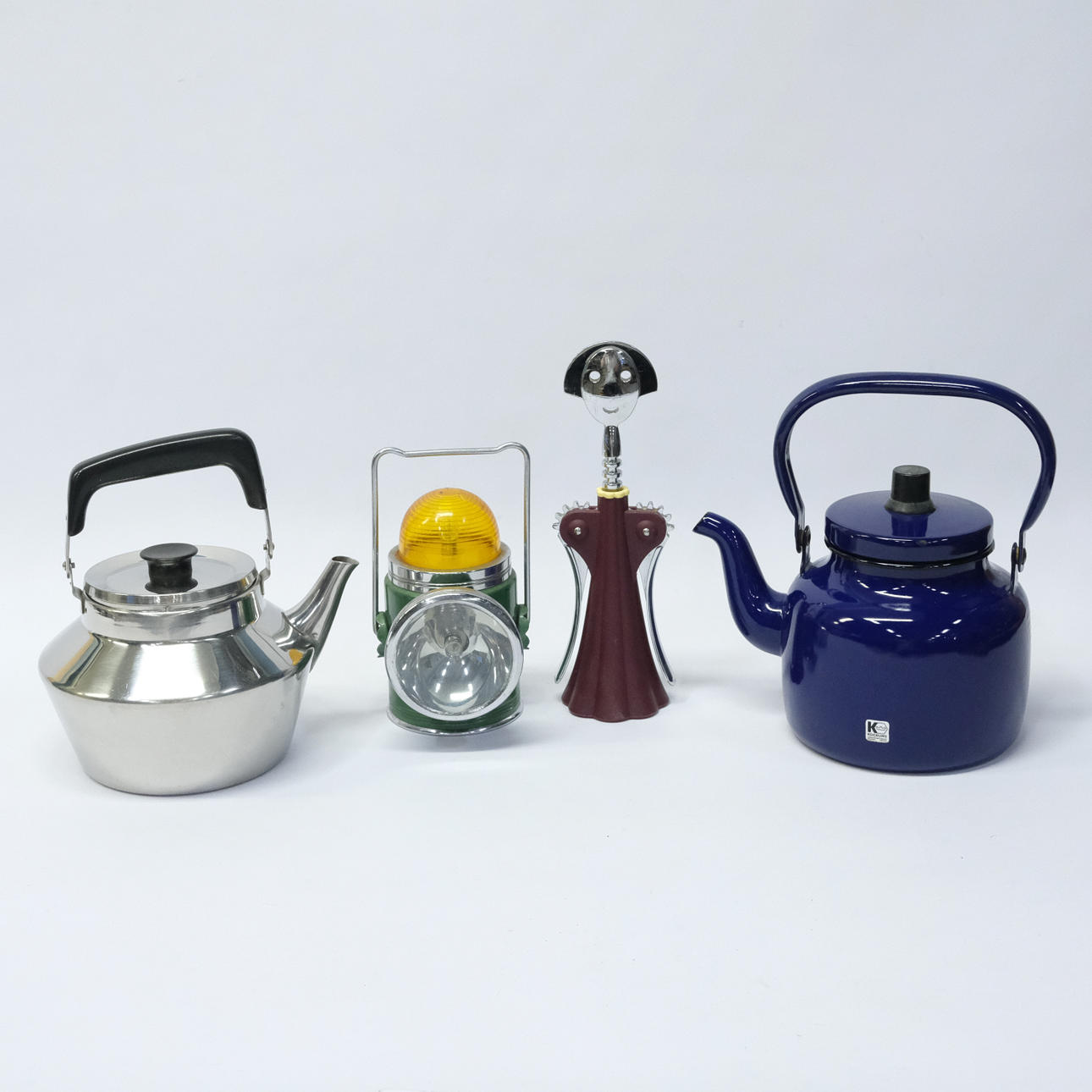 RETROFÖREMÅL, TRE DELAR, SAMT ALESSI VINÖPPNARE.