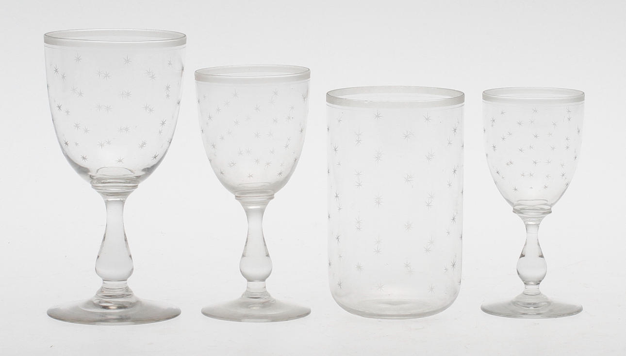 GLASSERVIS, 148 delar, 1900-tal.