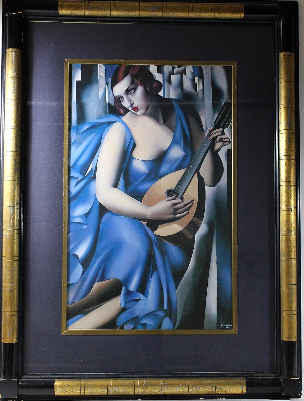 TAMARA DE LEMPICKA. tryck.