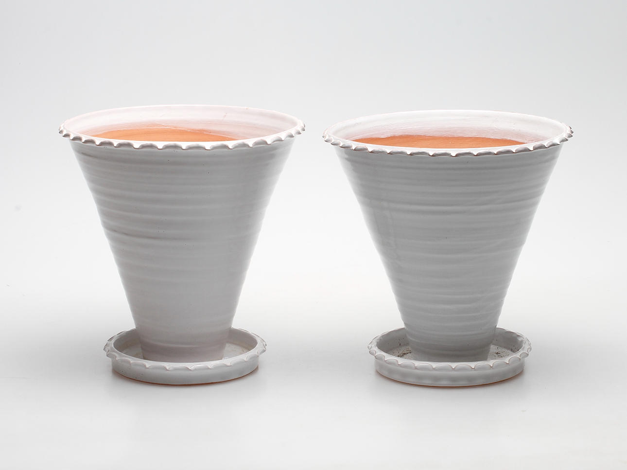 KRUKOR, ett par, keramik, Tina Hellman, Sturehofs krukmakeri.