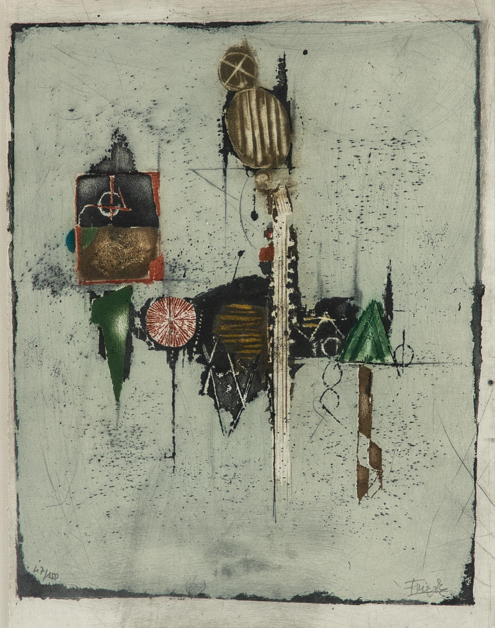 JOHNNY FRIEDLAENDER (1912-1992). Abstrakte Komposition.