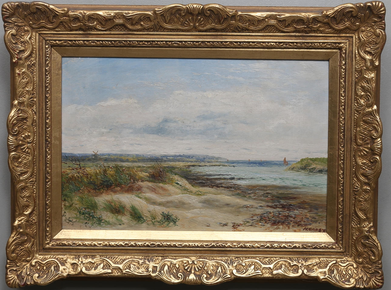 OIDENTIFIERAD KONSTNÄR. Olja på duk, signerad M. Carsy.