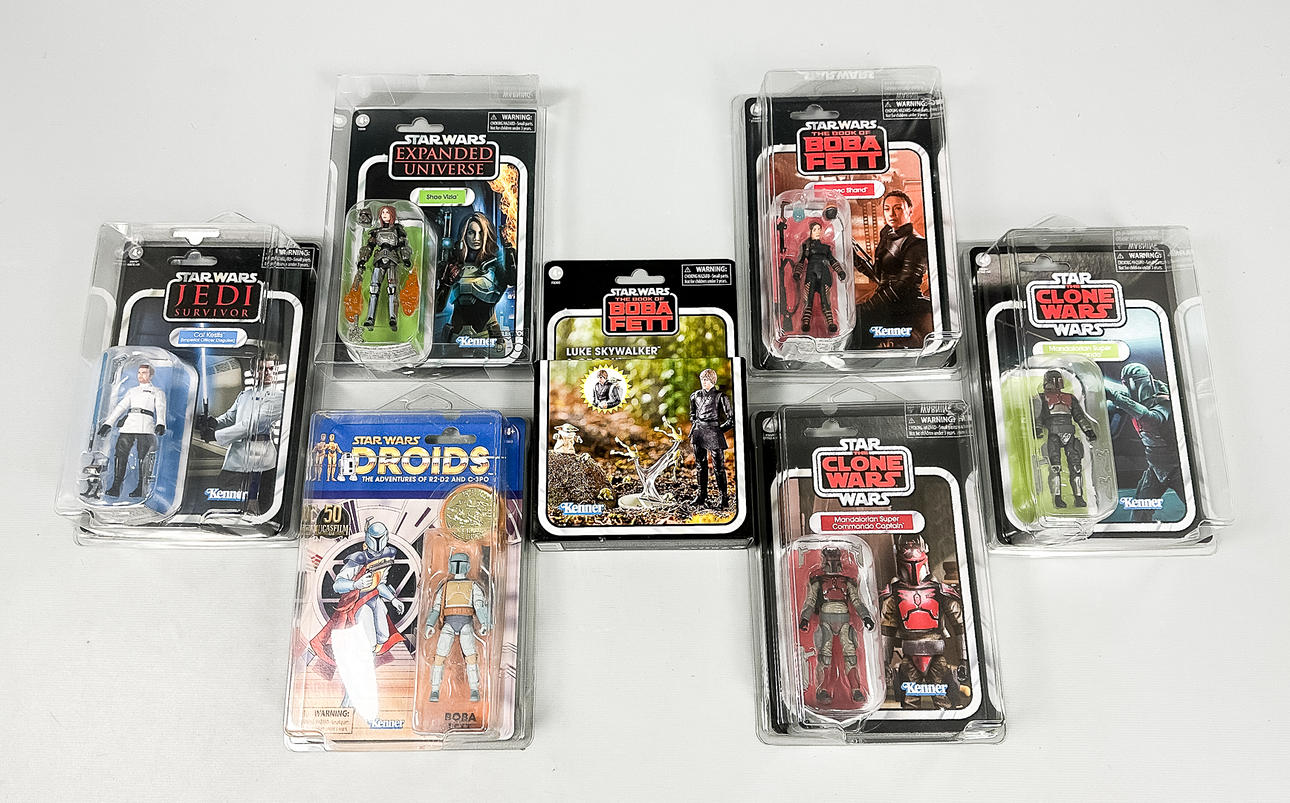 7 „Star Wars“ -Figuren.