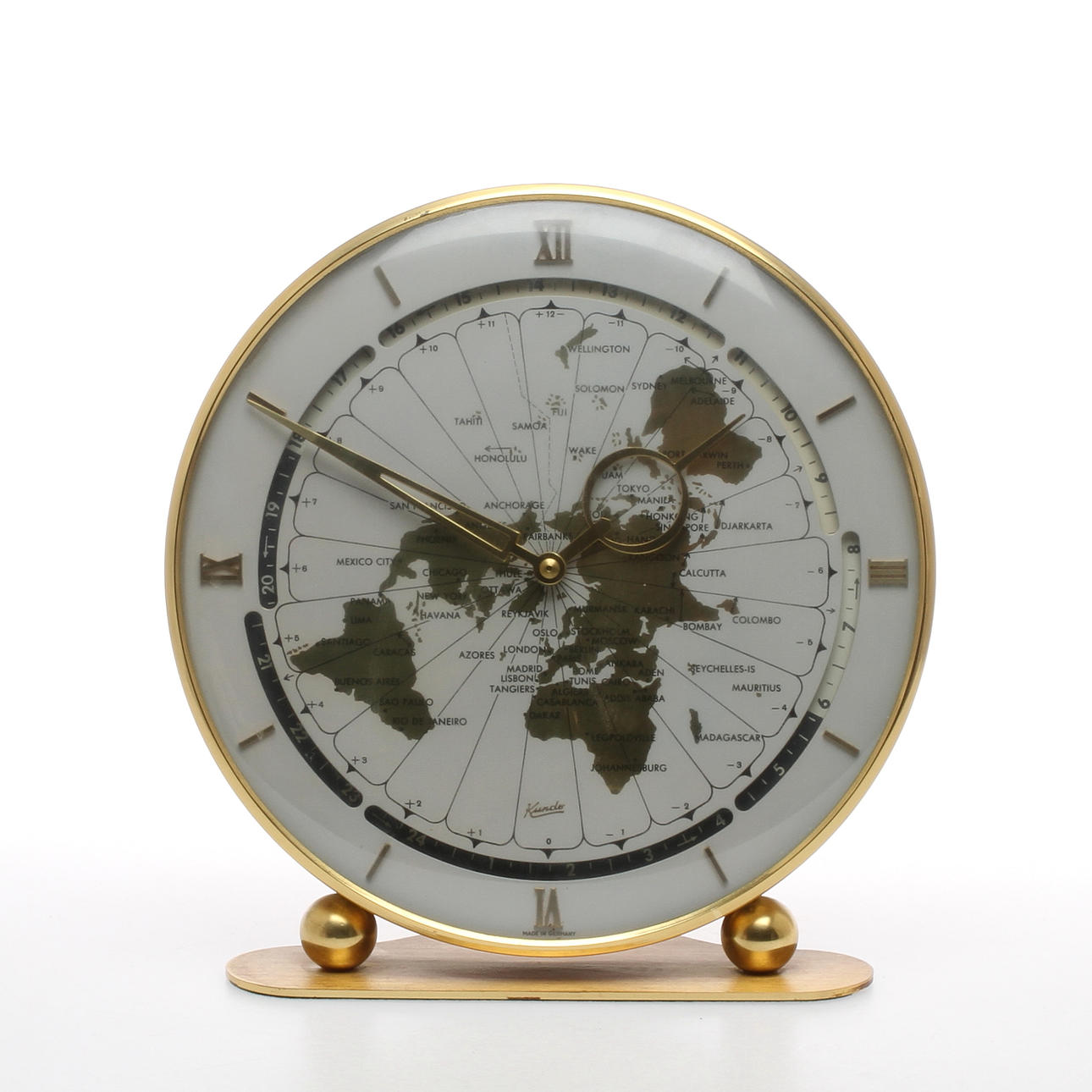 BORDSUR, sk världsur, Kundo, Tyskland, 1900-talets andra hälft.