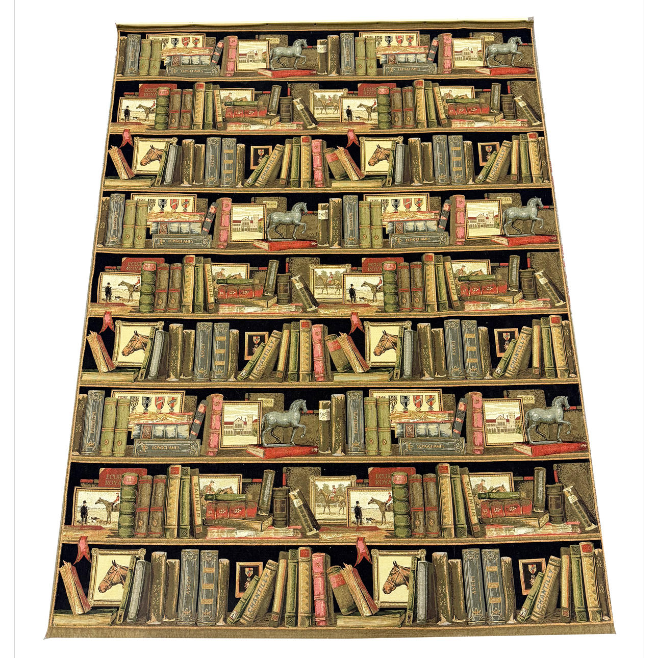 PFERDESPORTINTERESSE. EIN BÜCHERTEPPICH.