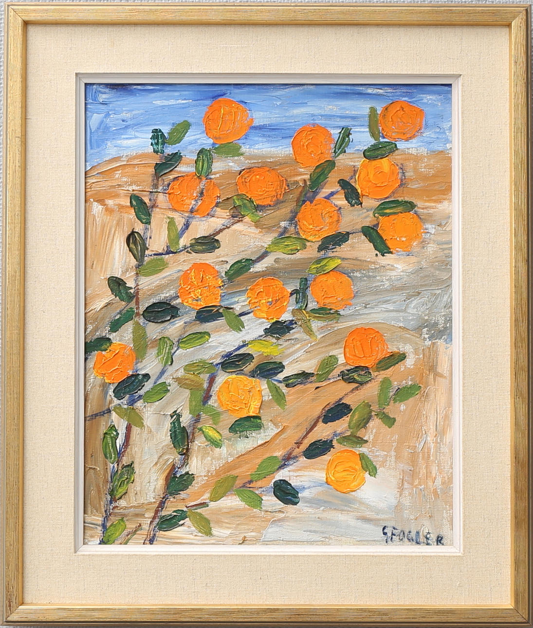 GÖTA FOGLER. Stilleben. Olja på duk, signerad.