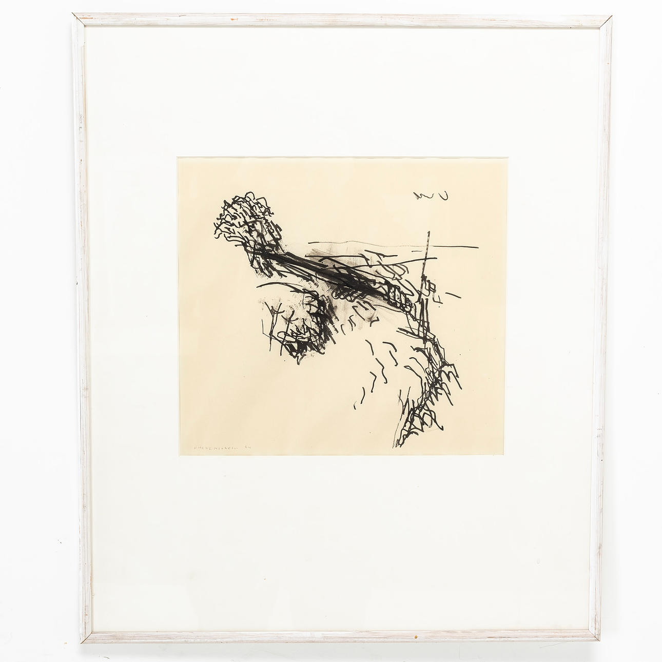 HANS  HEDENSTRÖM. Tusch, signerad och daterad.