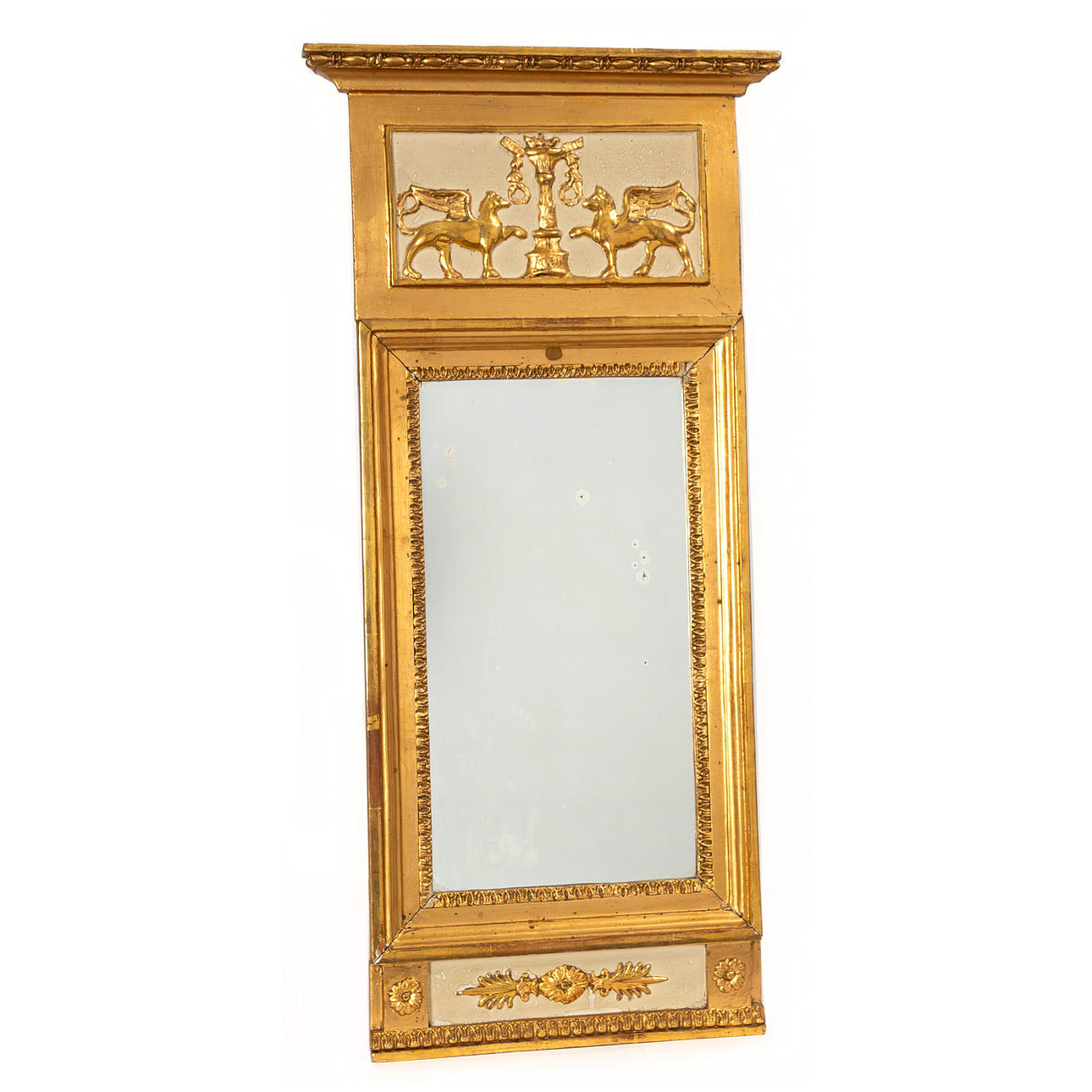 SPEGEL. Sengustaviansk, 1800-tal.