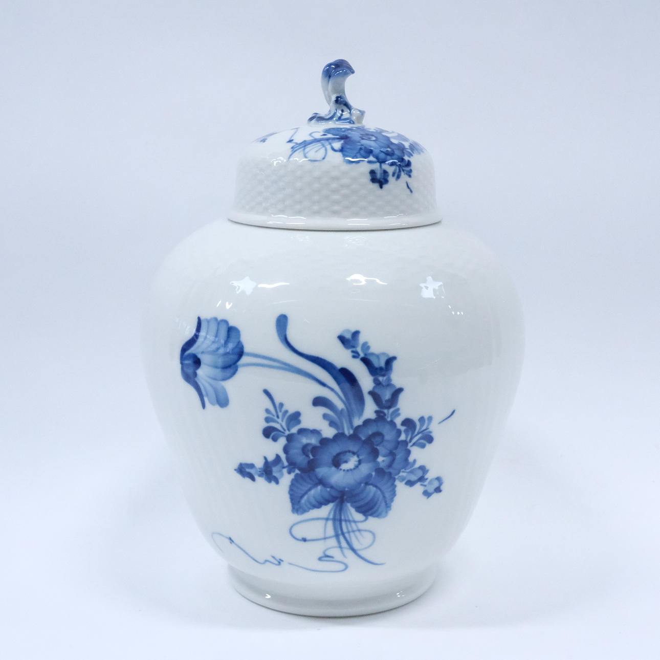 URNA MED LOCK, "BLÅ BLOMST", ROYAL COPENHAGEN.