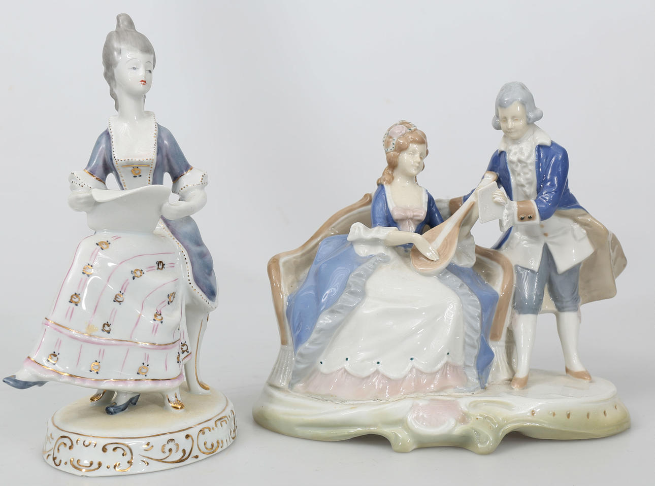 FIGURINER, porslin, 2 stycken, märkta,1900-talets andra hälft.