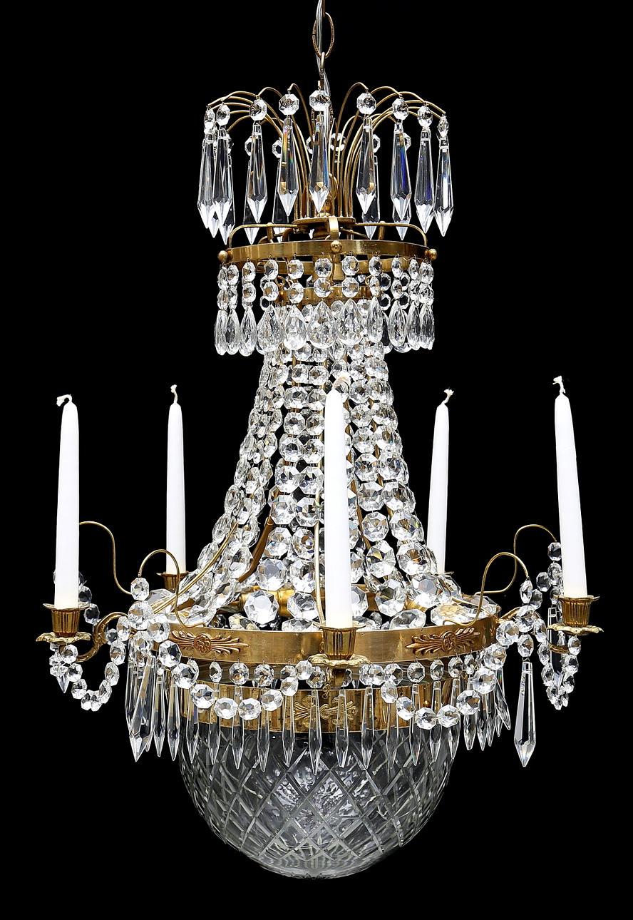 LJUSKRONA, gustaviansk stil, tidigt 1900-tal.