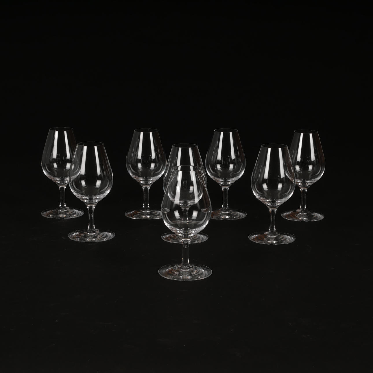 WHISKEY SAMPLE GLASSES, 8 pieces, Orrefors.