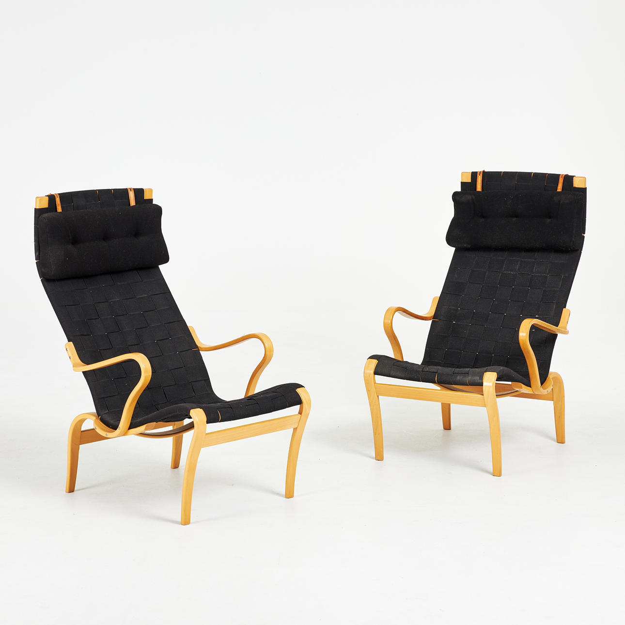 BRUNO MATHSSON. “Miranda”, 1 pair, Mathson International, 1990 ...
