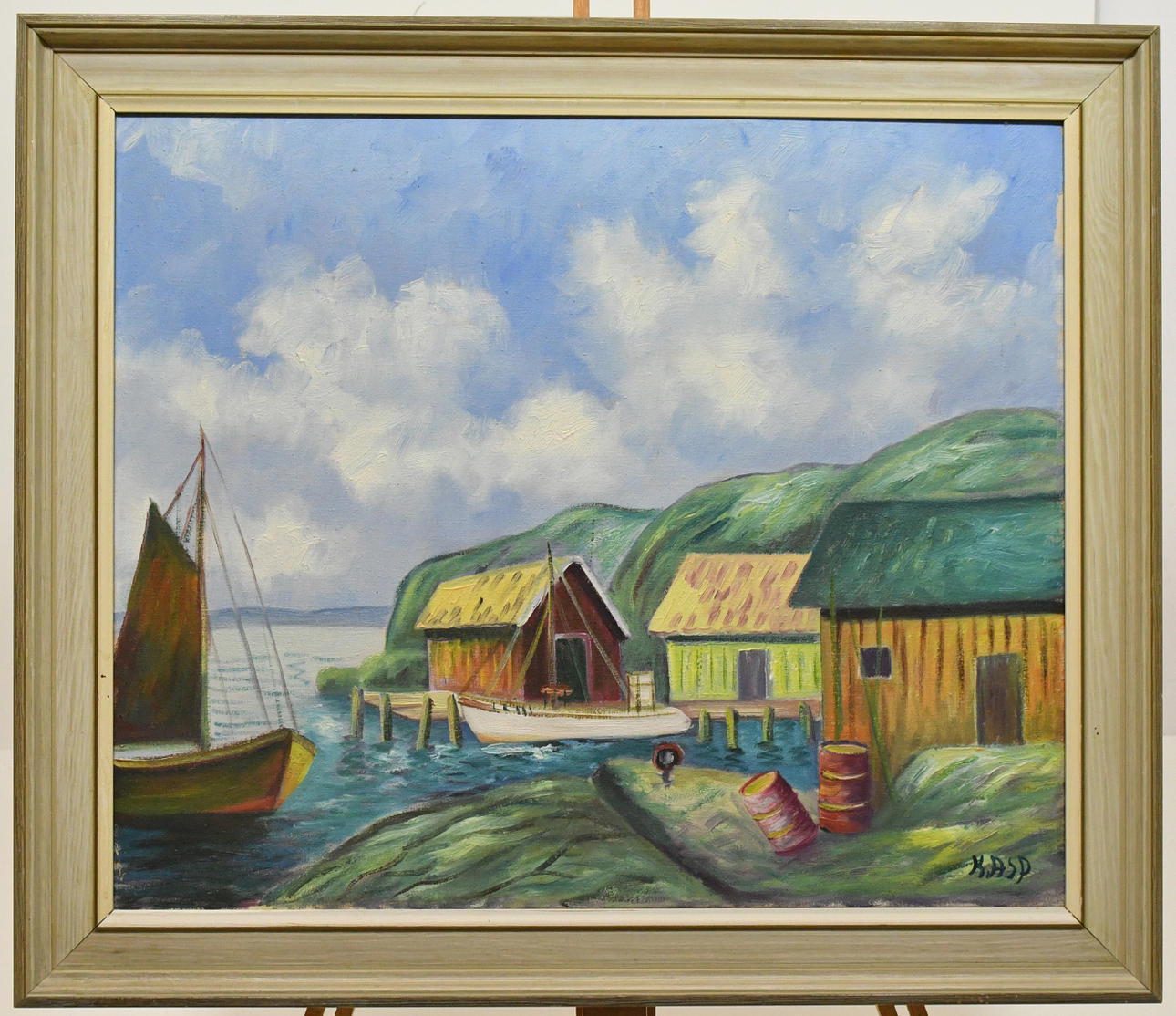 OIDENTIFIERAD KONSTNÄR. Archipelago motif. Oil on canvas.