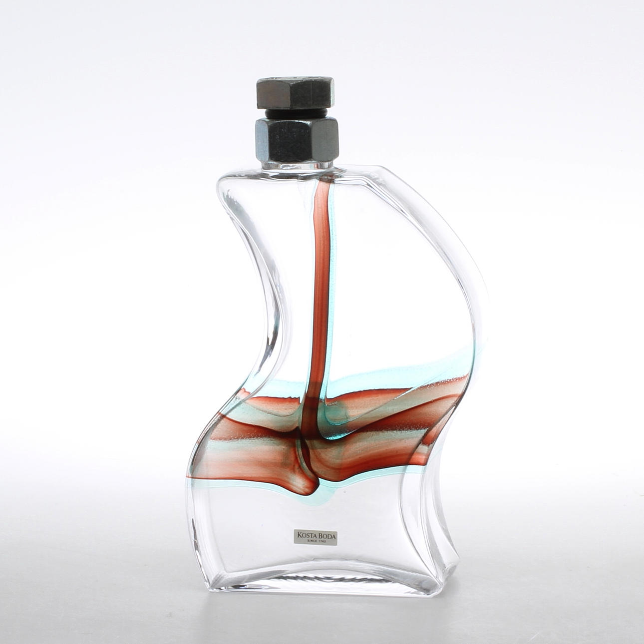 KARAFF, glas, "Macho" Kjell Engman, Kosta Boda.