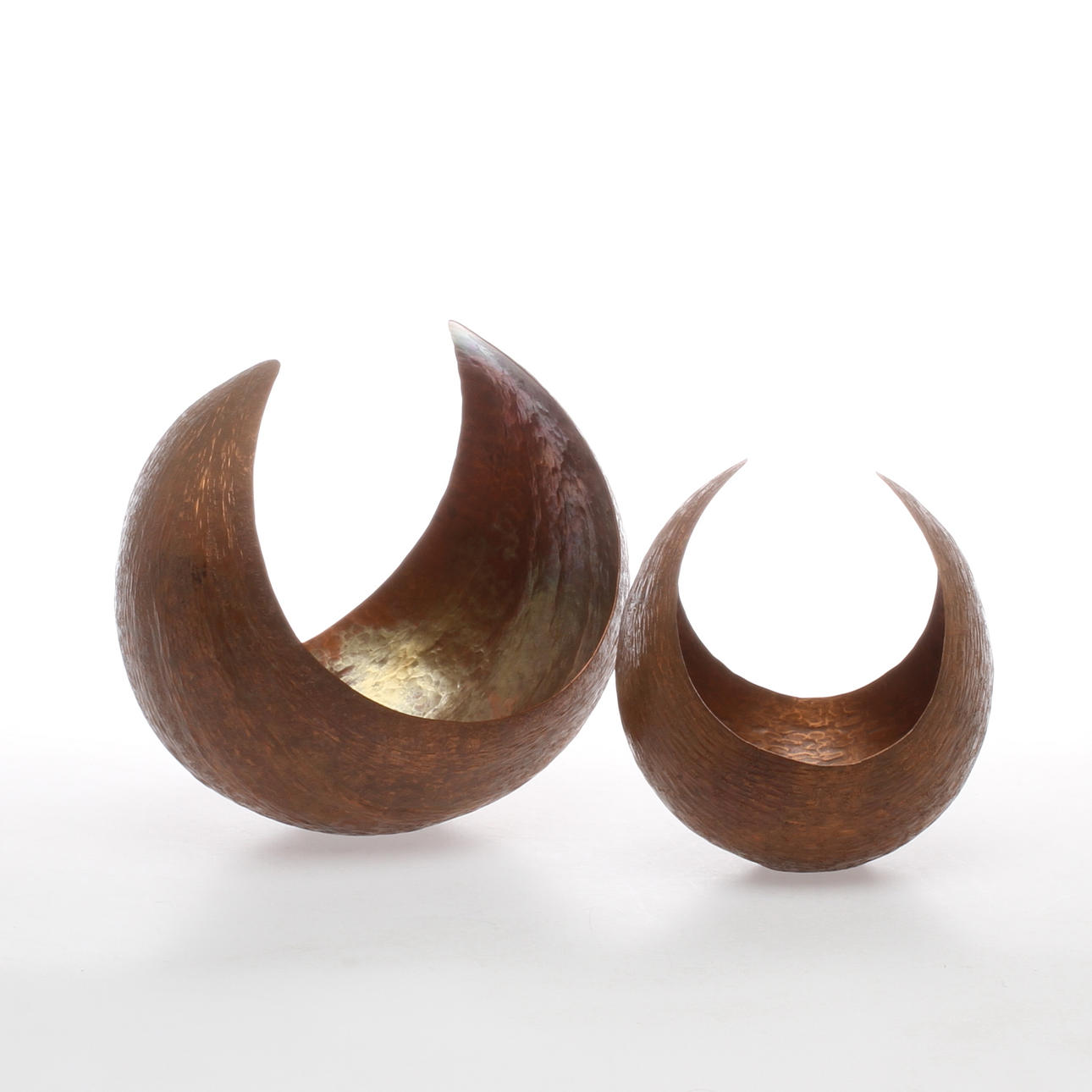 SKÅLAR, 2 st, koppar, Harry Ekelund.