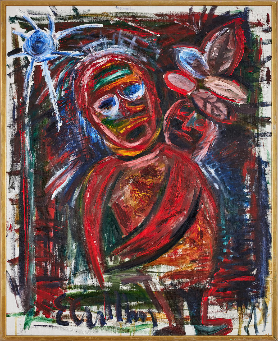 ERLAND CULLBERG. Självporträtt.