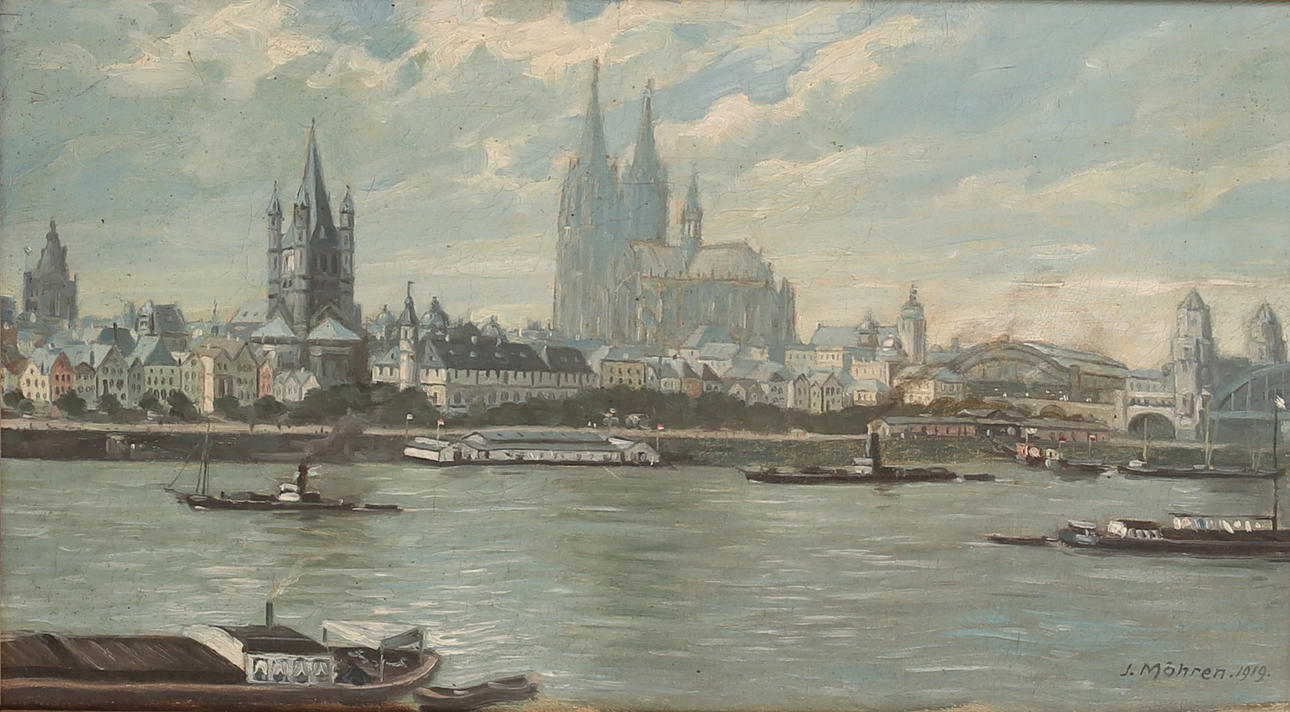 JEAN MÖHREN. Öl auf Leinwand, signiert.