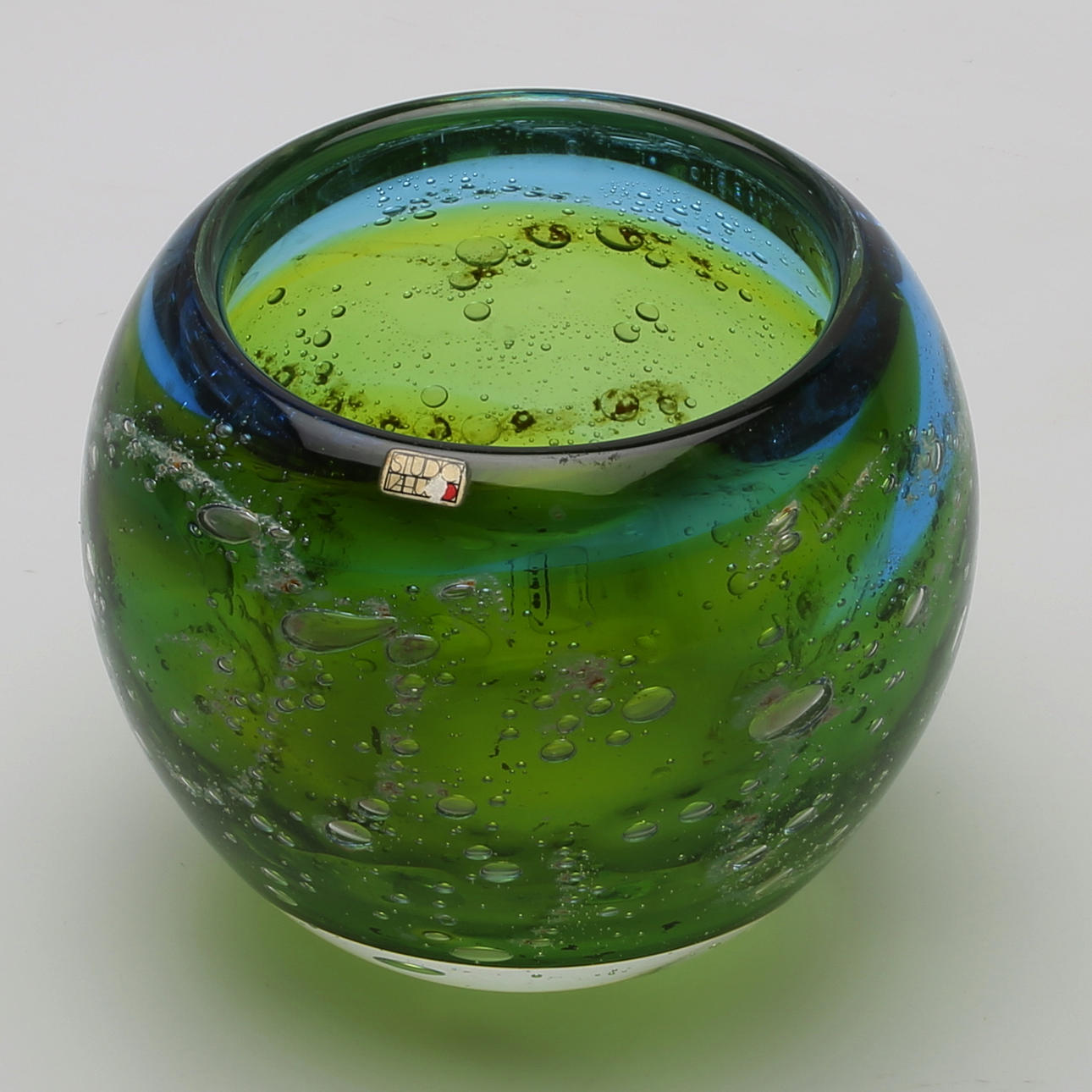 VAS glas "Galax Haväng" Hanne Dreutler Studio Åhus 1978.