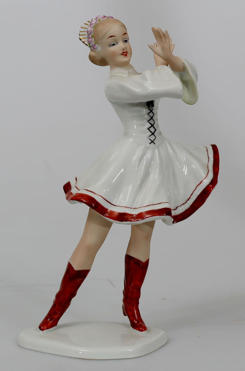 FIGURIN, porslin, Dansös, Wallendorf.